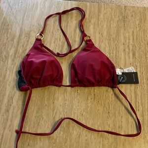 Relleciga top color wine red size XL
